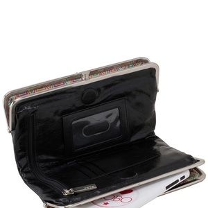 Hobo Black Leather Wallet/ Clutch